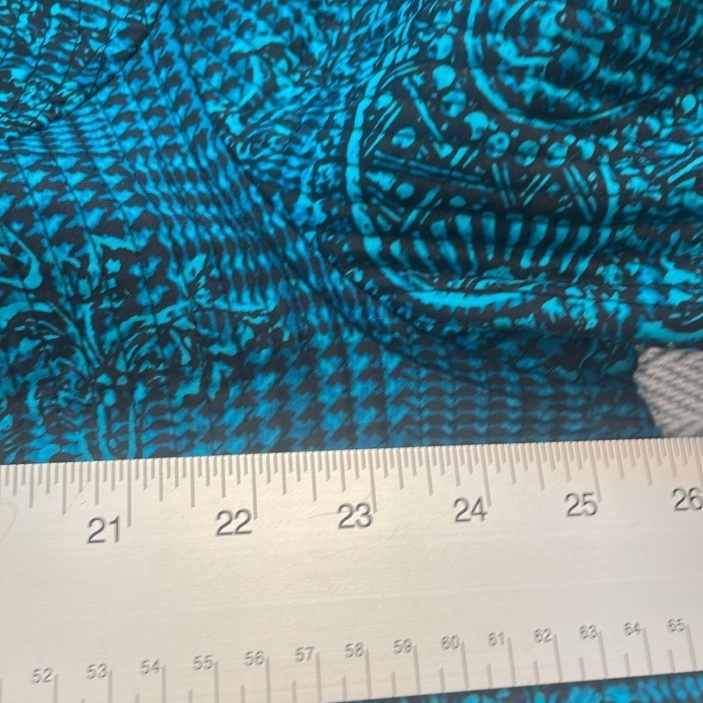 2X Jacket Pit to Pit 25 3/4’ Teal Blue and Black Reversible Preworn - Picture 9 of 13